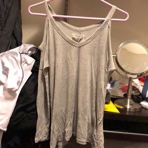 Cold shoulder Abercrombie long sleeve shirt